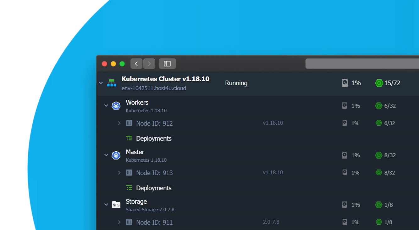 screenshot of Kubernetes interface