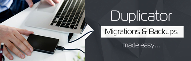 duplicator migration and backups