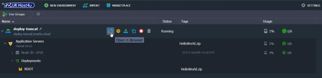 open-in-browser-button-tomcat-server-cloud-environment-with-ukhost4u-topology-wizard-cloud-platform
