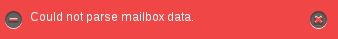 import fail message in Horde