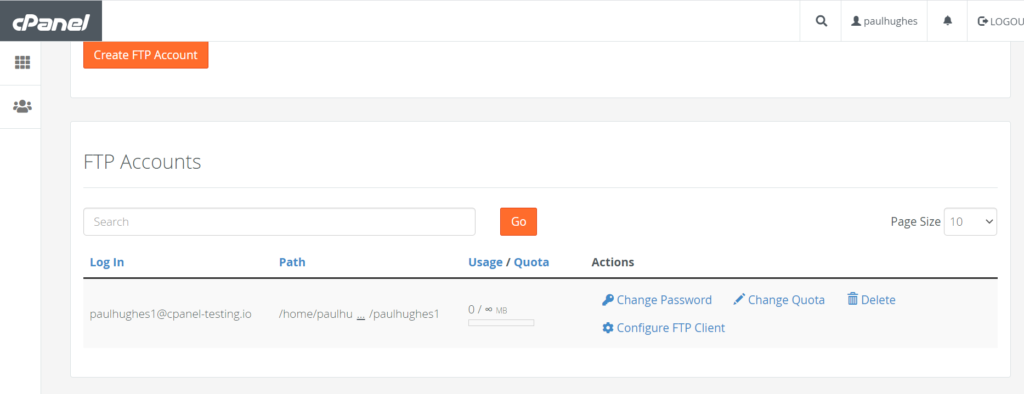 create an FTP account on UKHost4U.com