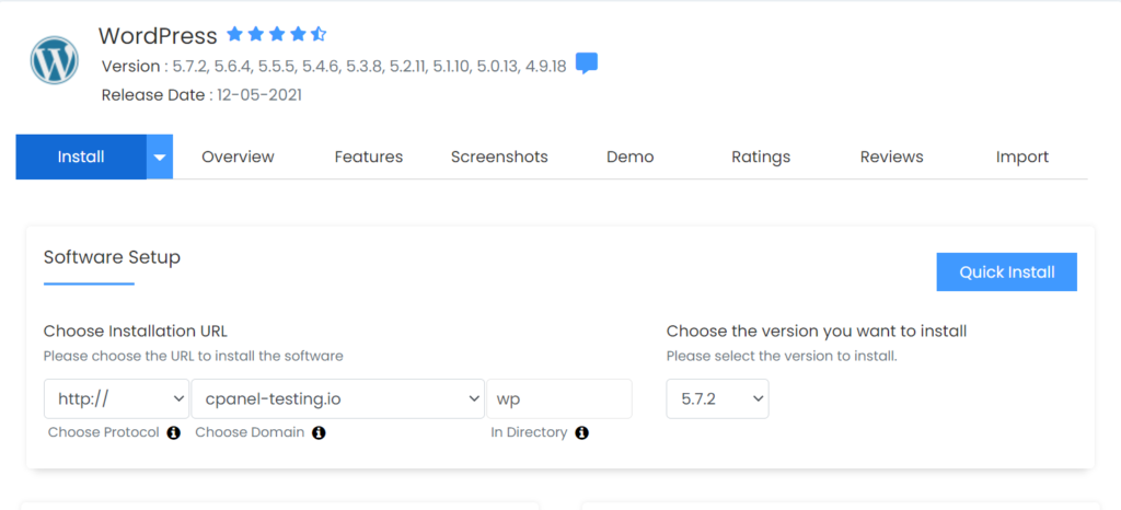 ukhost4u.com wordpress installation