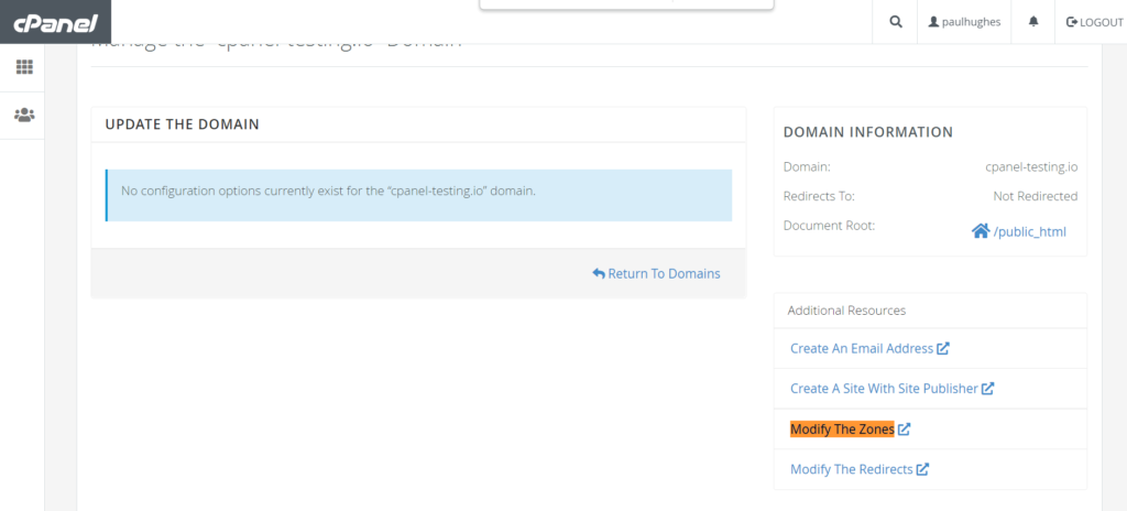 DNS editor in UKHost4u.com