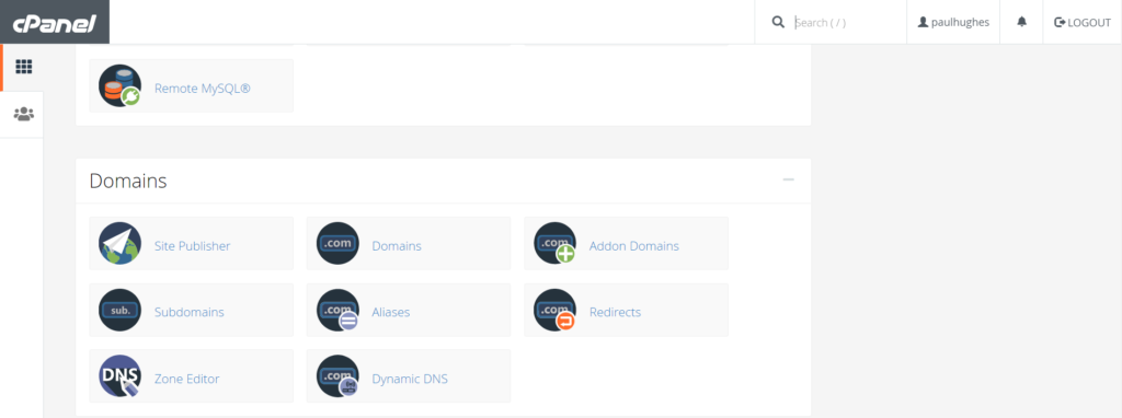 redirections in cpanel