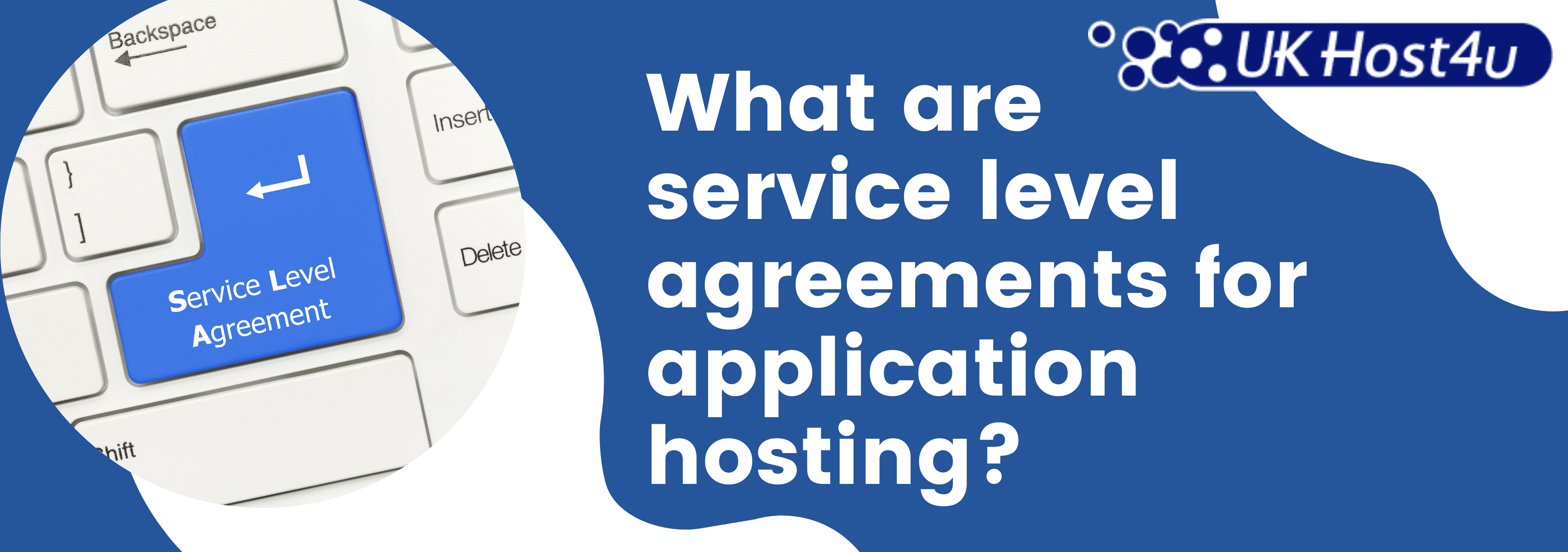 What are service level agreements for application hosting?
